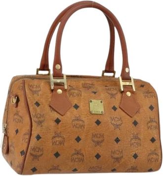 MCM Pre-owned Handbags, female, Brown, Size: ONE SIZE Pre-owned Plastic Handbag