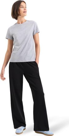 Pact Luxe Essential Crewneck Tee Made With Organic Cotton in Heather Grey at Nordstrom, Size X-Small