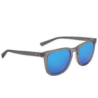 Costa Sullivan Blue Mirror Polarized Glass Square Unisex Sunglasses 6S2002 200201 53
