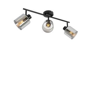 QAZQA Foco vidrio gris