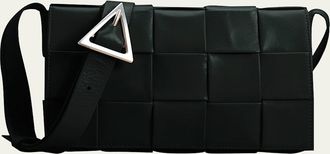 Bottega Veneta Mens Leather Cassette Crossbody Bag