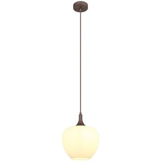 Globo Lighting Maxy L&aacute;mpara De Techo Colgante Tipo C&uacute;pula Con Pantalla De Cristal Opalino Color Caf&eacute;, 1 Bombilla E27