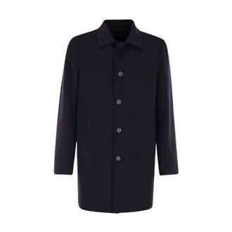 Palt&ograve; Alfredo Wool Coat - Heren - Mantels - Blauw - Maat: 3XL Wol