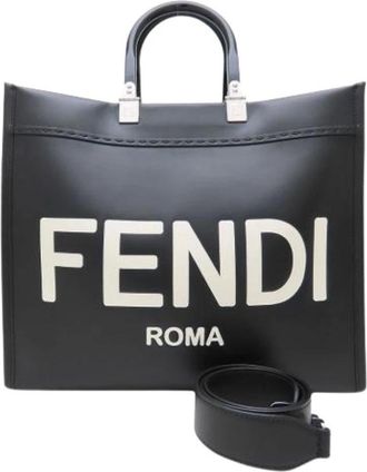 Fendi Pre-owned Tote Bags, unisex, Black, Size: ONE SIZE Pre-owned Vintage Tote Bag