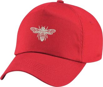 Generic Embroidered Bumble Bee Logo BC010 Baseball Cap, Honey Bee Lover Pet Lover Work Wear Unisex Cap(Red)