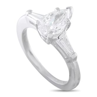 Luxury Bazaar Platinum 1.16ct Diamond Ring MF22-072826