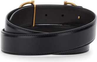 Gucci Mens Belt Reversible Leather Black