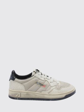 Autry Sneakers Medalist Low Super Vintage in pelle bicolore con effetto usurato