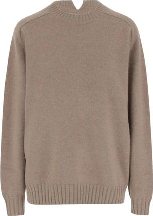 Carven Trui met ronde hals - Dames - Ronde hals truien - Bruin - M - Truien & Vesten