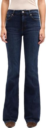 7 For All Mankind The Leggy Bootcut Jeans in Midnight Fade at Nordstrom, Size 28