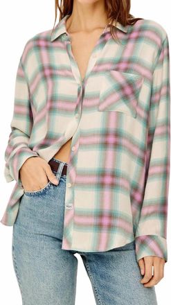 Rails Hunter Long Sleeve Plaid Button Down Shirt In Periwinkle