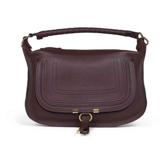 Chlo&eacute; Small Marcie Shoulder Bag - female - Chlo&eacute; - Handbags - Brown - ONE SIZE - Bags