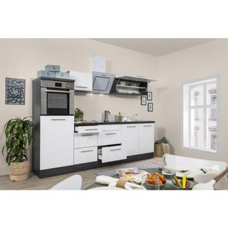 Respekta Cucina Blocco cucina blocco cucina rovere bianco Amanda 270 cm Respecta Premium