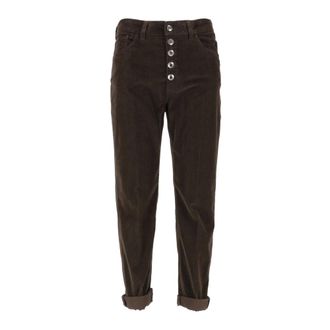Dondup Pantalone Koons Bot Gioie - Trousers - Mujer - Marr&oacute;n - W31