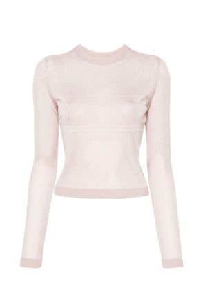 Chiara Ferragni Pink Lurex Yarn Jumper Size S
