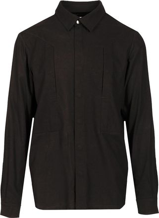 Rick Owens Cotton And Wool Overshirt