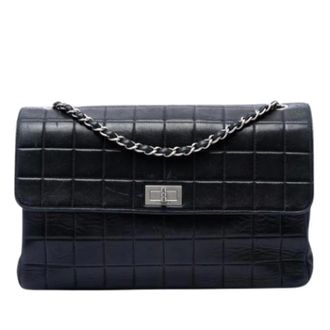 Chanel Pre-owned Quilted Flap Crossbody Bag - Dames - Pre-owned - Zwart - Maat: ONE Size Leer
