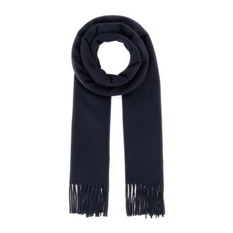 Saint Laurent Cassandre Sjaal - unisex - Accessoires - Blauw - Maat: ONE Size Kasjmier