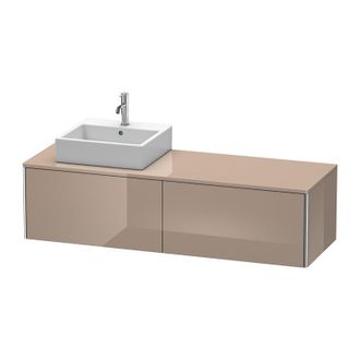 Duravit Mueble De Pared Duravit Xsquare 160,0 X 54,8 Cm, 2 Cajones Xs4904l, Color (frente/cuerpo): Cappuccino Laca Alto Brillo - Xs4904l8686