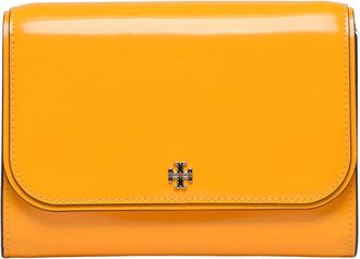 Tory Burch Emerson Patent Chain - Dames - Clutches - Geel - ONE Size - Leer - Tassen