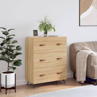 vidaXL C&oacute;moda Madera De Ingenier&iacute;a Roble Sonoma 69,5x34x90 Cm Vidaxl