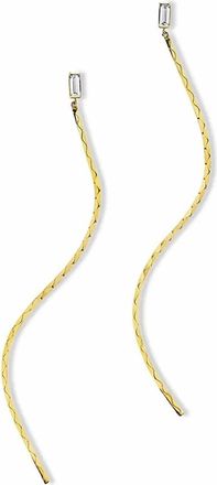 Cadar Womens Light Drop Chain Earrings In Gold