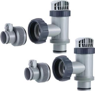 OEM Compatible Con Amortiguadores De Superficie Intex Con Juntas Y Tuercas - Piezas De Repuesto (juego De 2)