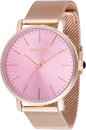 Invicta Angel Quartz Pink Dial Ladies Watch 48846