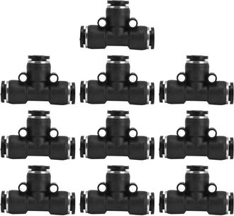 OEM 10 Racores Neum&aacute;ticos De Pvc Duraderos, A Prueba De Fugas Y Resistentes A La Corrosi&oacute;n Para Compresores, De 12 Mm De Di&aacute;metro