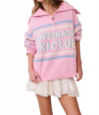 LoveShackFancy Misty Sweater In Frozen Lychee