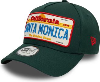 New Era E-Frame Snapback Cap - Plate Santa Monica - One Size Forest Green