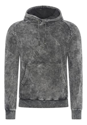 Rusty Neal Gewassen hoodie met een used look