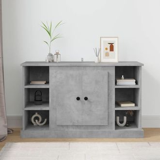 vidaXL Vidaxl - Aparador De Madera Contrachapada Gris Hormig&oacute;n 100x35,5x60 Cm