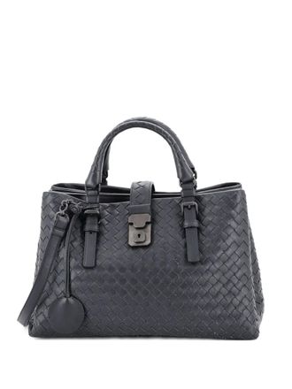 Bottega Veneta Roma Bag Intrecciato Nappa Small tote bag - women - Calf Leather - One Size - Grey