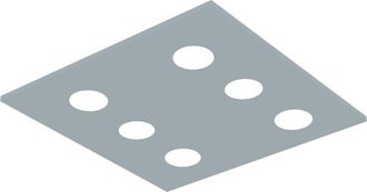 Lumicom River Square 6x Plaf&oacute;n Monocolor Mate