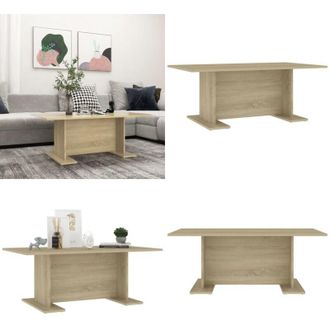 vidaXL Tavolino Salotto Rovere Sonoma 103,5x60x40 cm Legno Multistrato - Tavolino in legno multistrato - Tavolino rovere Sonoma