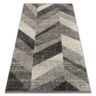 RugsX Rugsx - Alfombra Feel 5673/16811 Dise&ntilde;o Espiga Gris/antracita/crema Grey 120x170 Cm