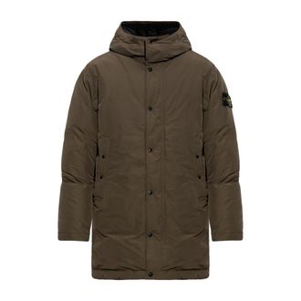 Stone Island Heren, Jassen, Groen, Maat: 2XL Polyamide