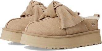 UGG Platform Slip-on Bow Slippers for Women, Sand, 5 UK