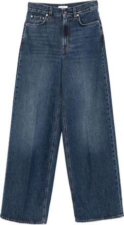 Toteme Wide Leg Denim - Dames - Loose Fit Jeans - Blauw - W27 - Denim - Jeans