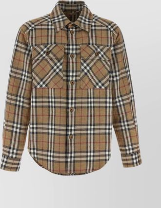 Burberry reversible shirt with collar and pockets