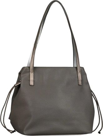 Gabor Tassen, Dames, Grijs, ONE Size, Leer, Granada Sport Shopper