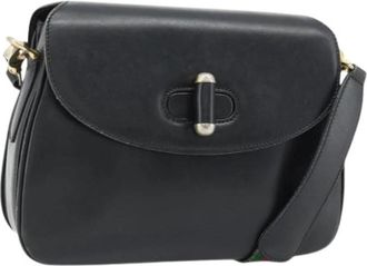 Gucci Pre-owned Vintage Schoudertas - Dames - Vintage Schoudertas - Zwart - ONE Size - Leer - Vintage