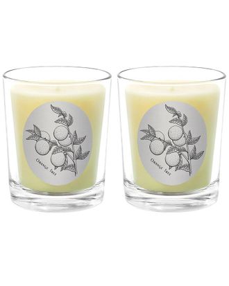Qualitas Orange Tree Two Scented Beeswax Candle Set