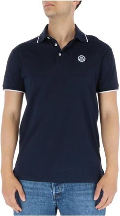 North Sails Klassiek Passend Poloshirt - Heren - Polos - Blauw - S - Katoen - Tops
