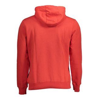 Napapijri Cotton-Blend Hooded Sweatshirt - Red