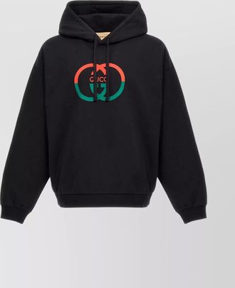 Gucci logo print hooded sweater