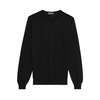 Ferrante Round-neck Knitwear, male, Black, Size: S Crew Neck