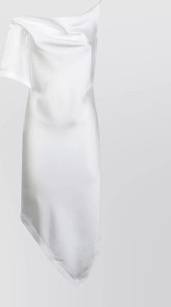 Iro thiana asymmetric one shoulder satin dress