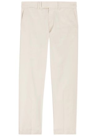 Tom Ford Tapered-leg Cotton Trousers - Ivory - W36 (W36 / XL)